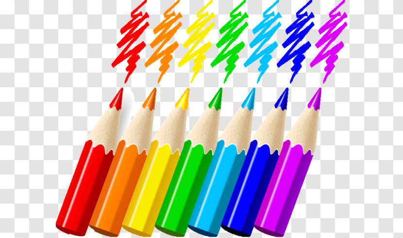Colored Pencil Crayon Clip Art - Clipart Transparent PNG