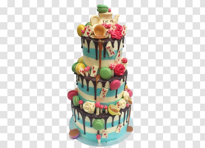 Birthday Cake Wedding Layer Sugar Dripping - Cupcake Transparent PNG