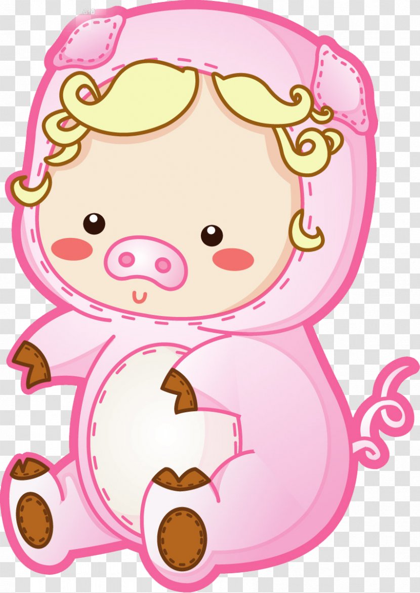 Pig Cartoon Clip Art - Heart Transparent PNG