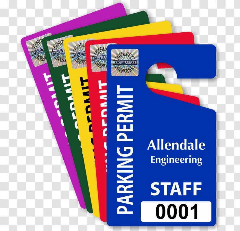Sticker Paper Decal Label Plastic - Parking - Permit To Work Template Transparent PNG