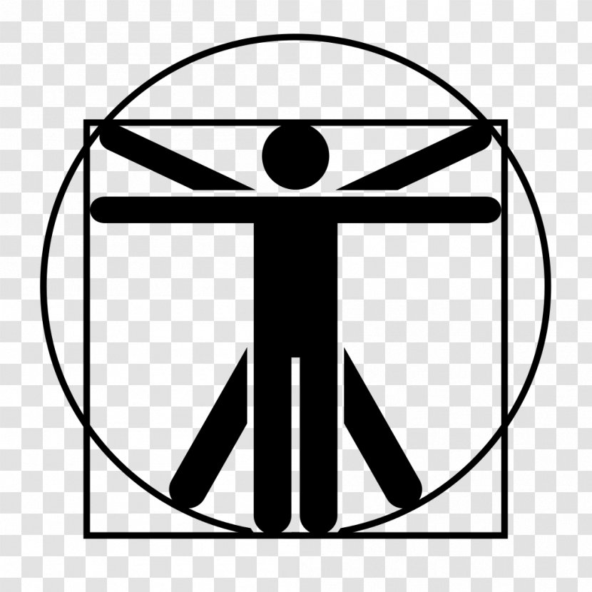 Vitruvian Man Renaissance - Painter - Silhouette Transparent PNG