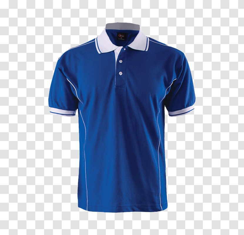 Polo Shirt T-shirt Sleeve Clothing - Electric Blue Transparent PNG