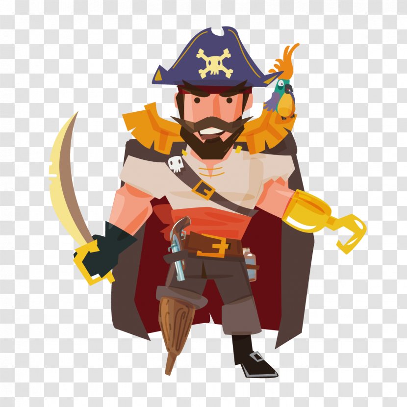 Piracy Cartoon Illustration - Comics - Pirates Transparent PNG