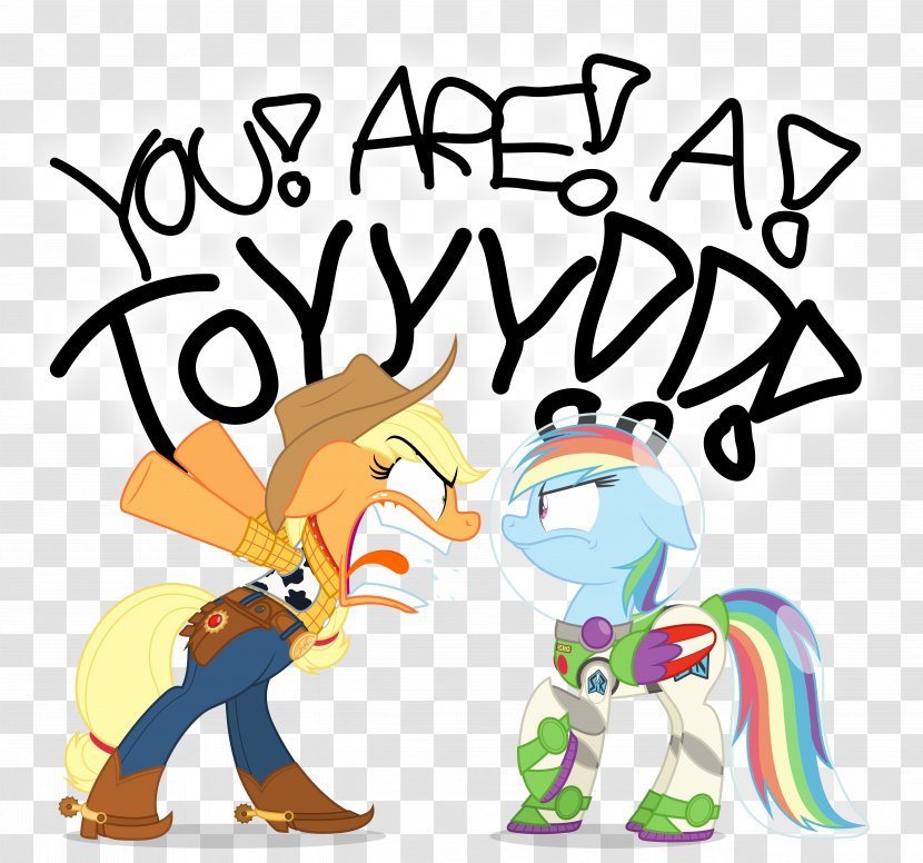 Rainbow Dash Pony Buzz Lightyear Sheriff Woody Jessie - Cartoon - My Little Transparent PNG