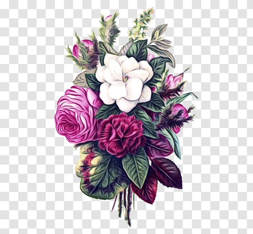 Flower Bouquet Floral Design Drawing Clip Art - Lilac Transparent PNG