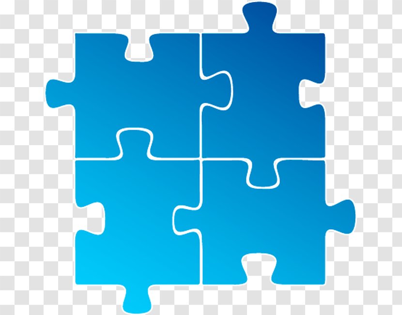Jigsaw Puzzle Pieces, Blue. - Istock - Game Transparent PNG