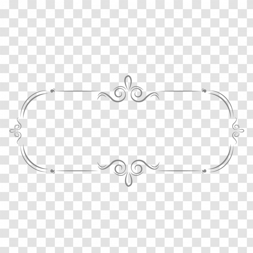 Europe Euclidean Vector Pattern - Silver - European Style Border Transparent PNG