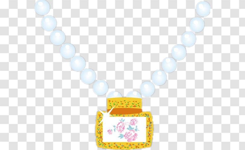 Material Yellow Pattern - Necklace Transparent PNG