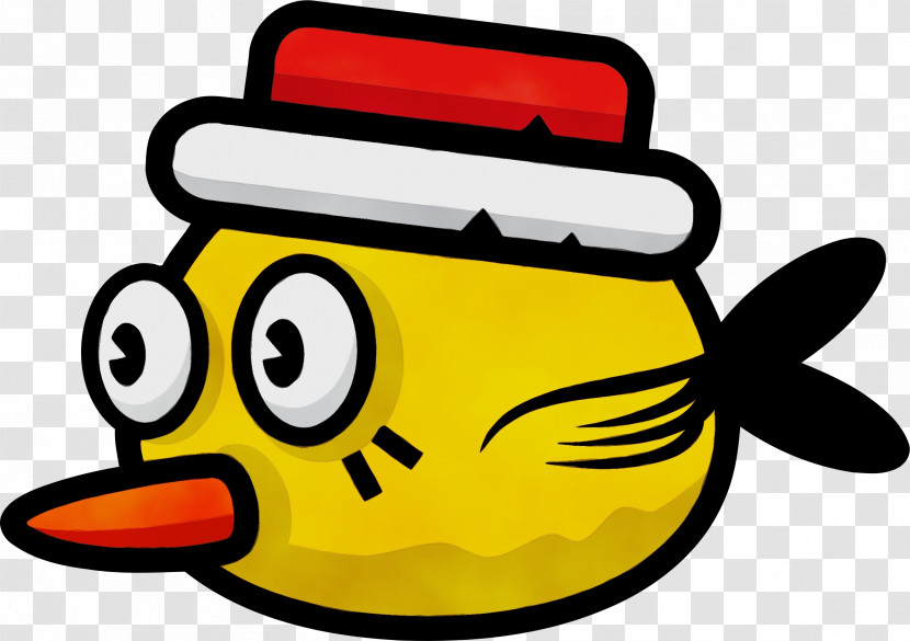 Yellow Smiley Beak Meter Transparent PNG