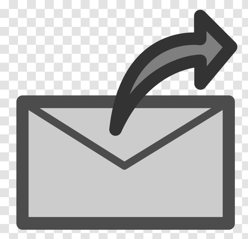 Email Sendmail Clip Art - Black Transparent PNG