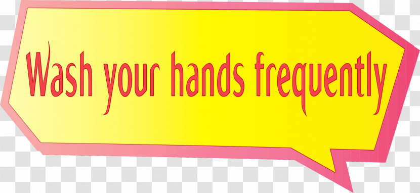 Text Yellow Font Pink Rectangle Transparent PNG