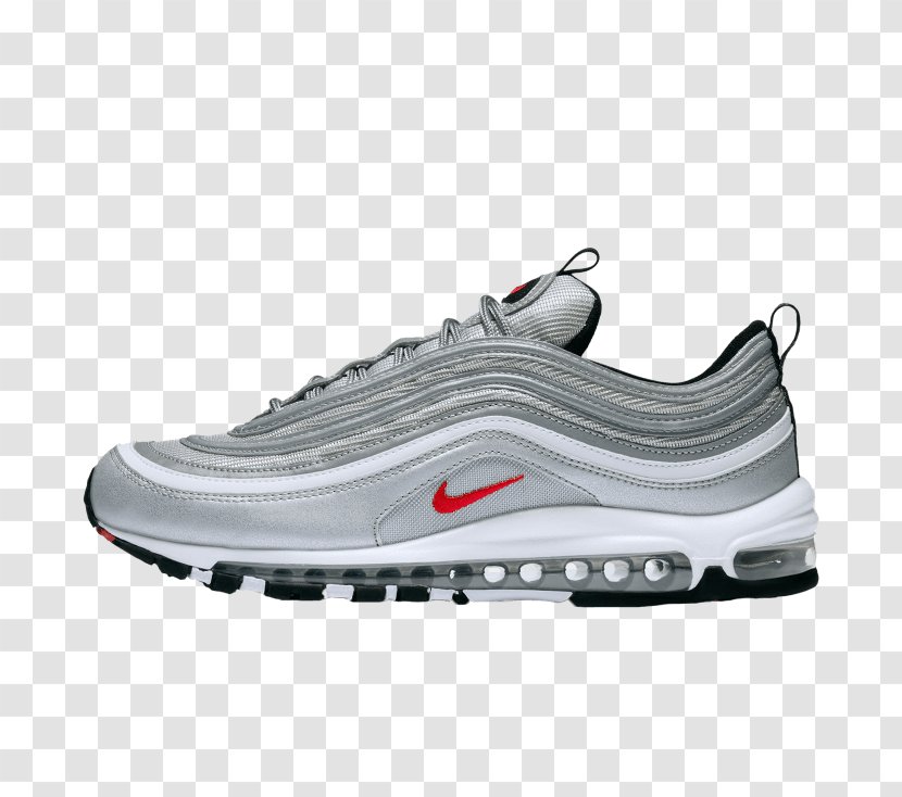 Nike Air Max 97 Silver Shoe Sneakers - Size Transparent PNG
