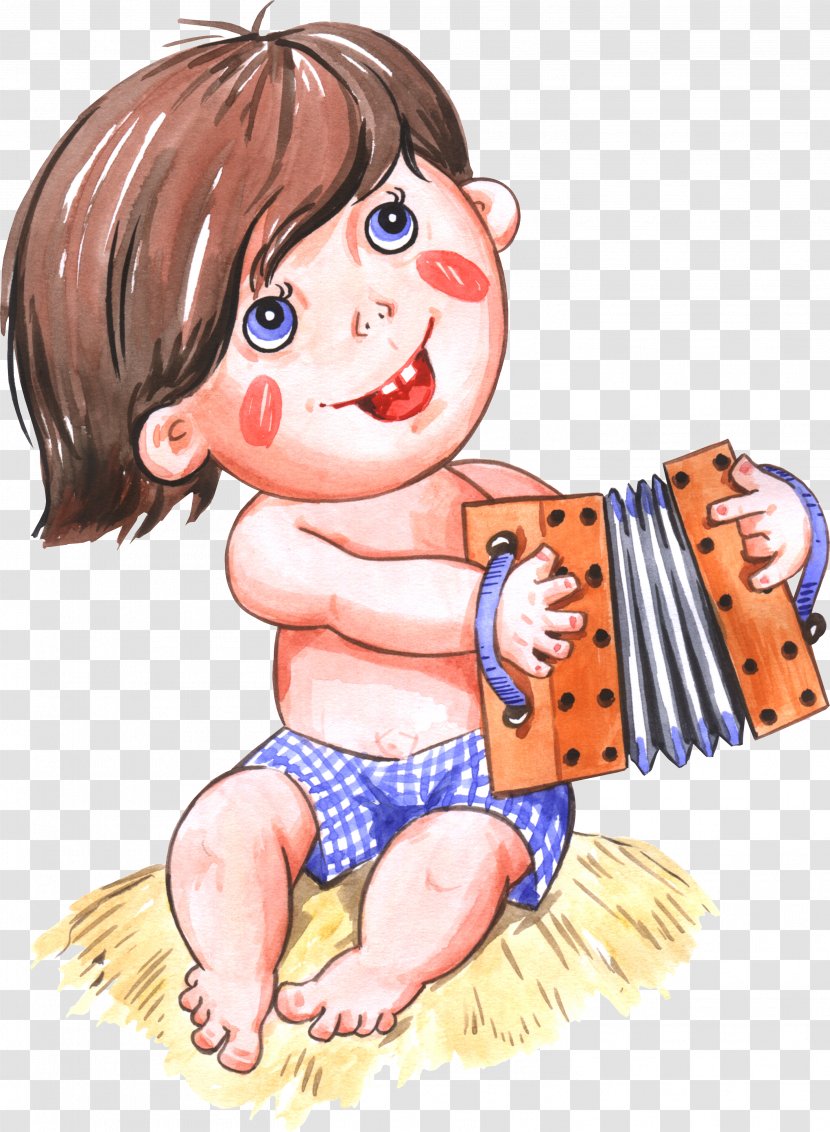 Garmon Accordion Musical Instruments Child - Watercolor Transparent PNG