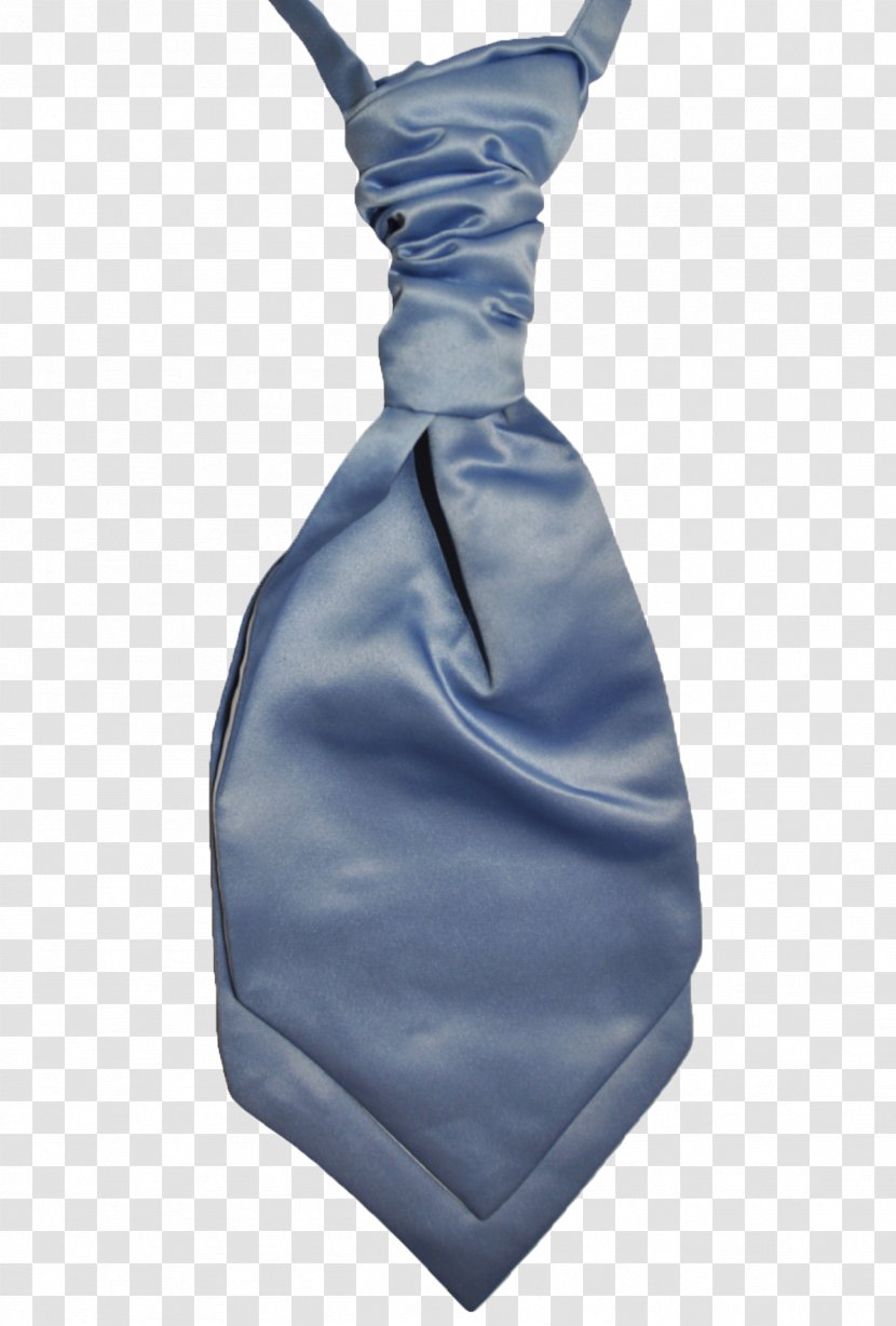 Periwinkle Cravat Necktie Blue Satin - Silk Transparent PNG