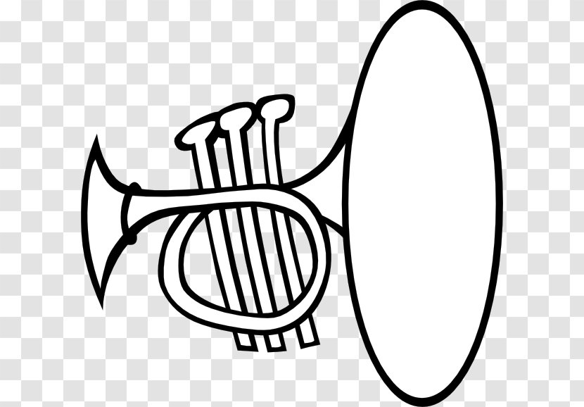 Trumpet Free Content Clip Art - Cartoon - Black Transparent PNG