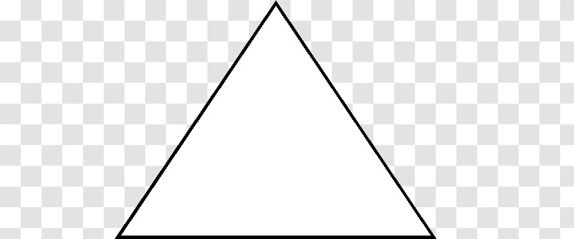 Triangle Tessellation Area Shape - Black Transparent PNG