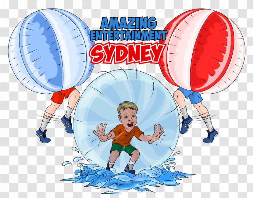 Amazing Entertainment ~ Sydney Zorbing Bubble Bump Football Kids Party - Soccer Transparent PNG