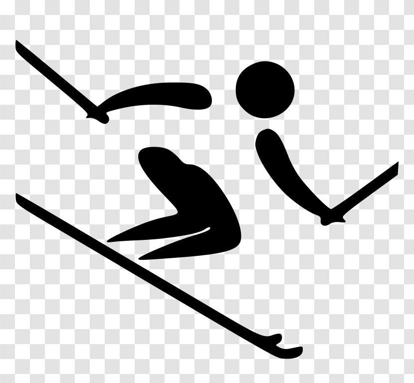 Paralympic Games 2018 Winter Olympics Alpine Skiing At The Olympic - Silhouette Transparent PNG