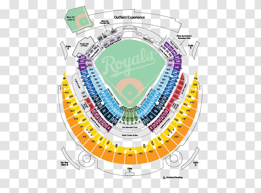 Kauffman Stadium Kansas City Royals Center For The Performing Arts Yankee Dodger - Map Transparent PNG