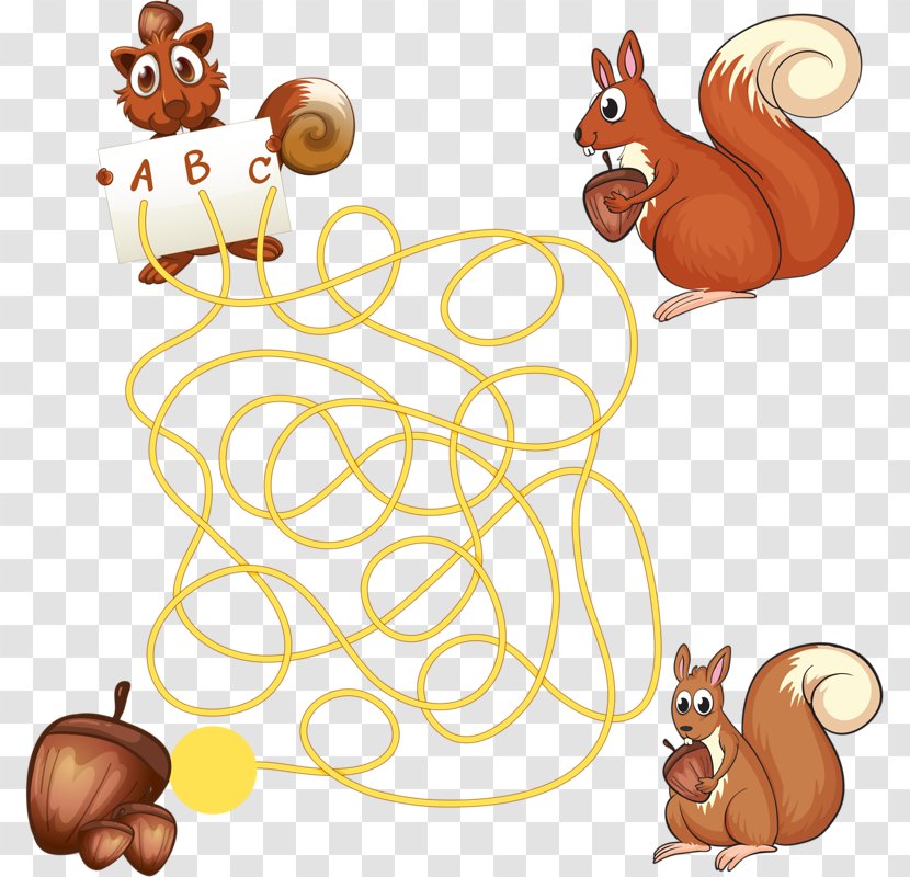 Color Labyrinth Maze Squirrel Clip Art Transparent PNG