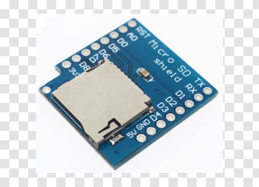 ESP8266 Arduino Flash Memory Electronics NodeMCU - Microcontroller - Wemos D1 Mini Transparent PNG