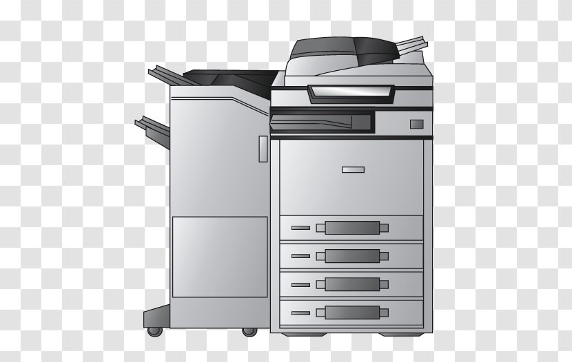 Photocopier Multi-function Printer Printing Hewlett-Packard - Office Supplies Transparent PNG