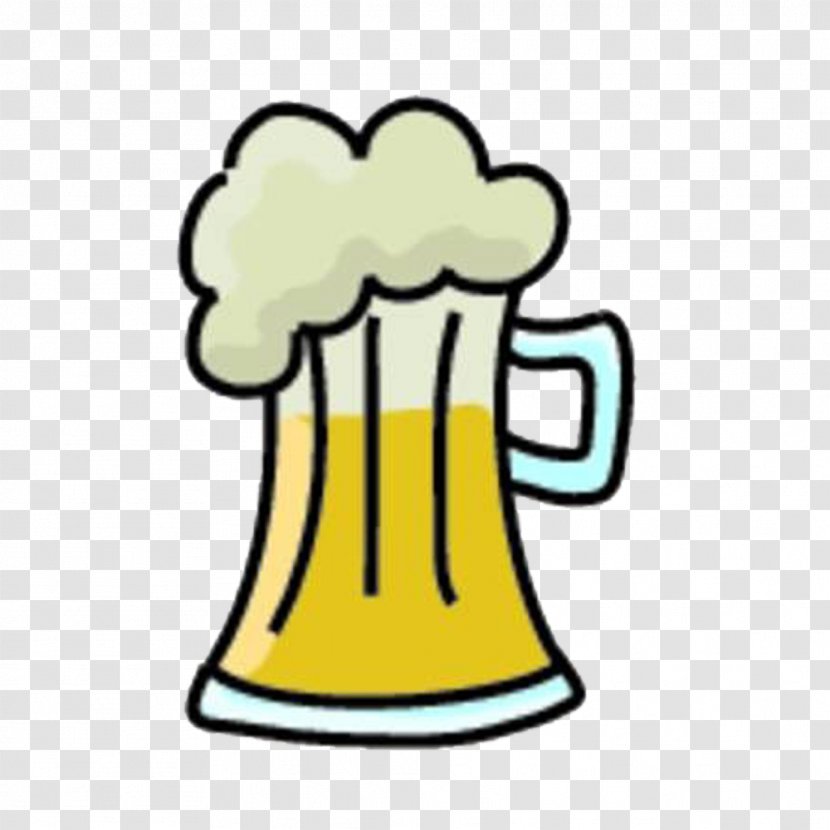 Beer Drawing Photography - Yellow - Cartoon Bottle Transparent PNG
