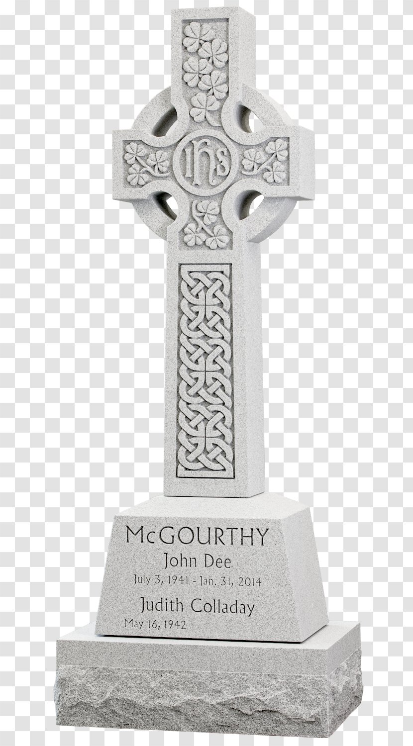 Headstone High Cross Memorial Celtic - Burial - Cemetery Transparent PNG