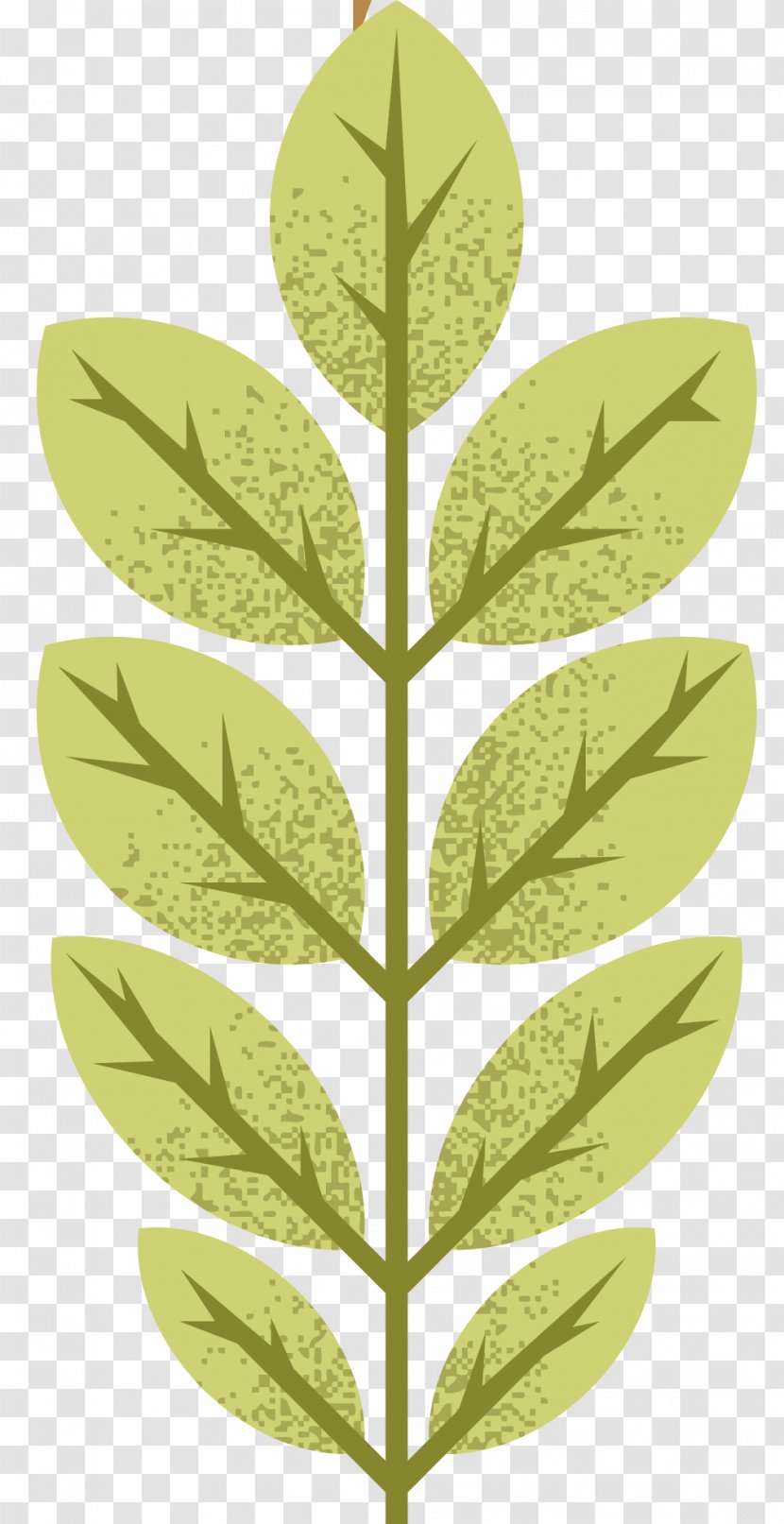 Leaf Autumn Clip Art - Plant Stem - Leaves Vector Background Transparent PNG