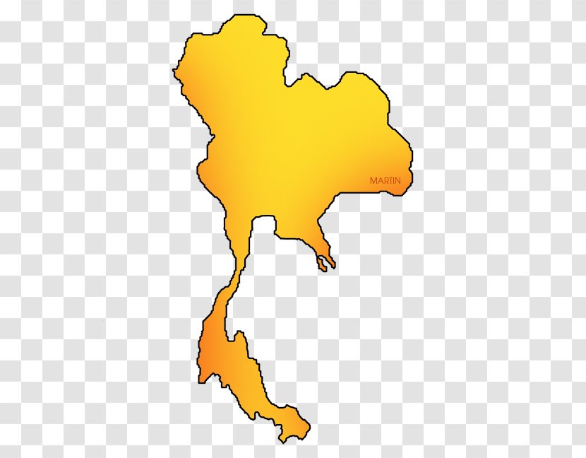 Thailand Map Clip Art - Cartoon Transparent PNG