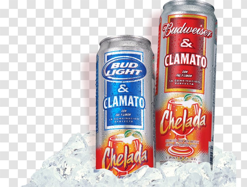 Michelada Clamato Budweiser Beer Anheuser-Busch - Carbonated Soft Drinks Transparent PNG