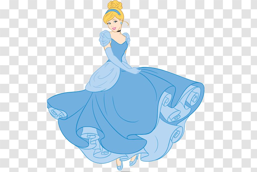 Cinderella Tiana Disney Princess Party Printing - Mythical Creature Transparent PNG