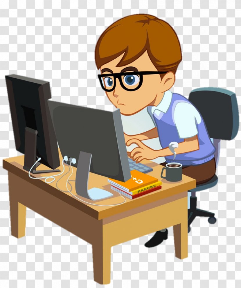 Computer Programming Software Developer Clip Art - Whitecollar Worker Transparent PNG