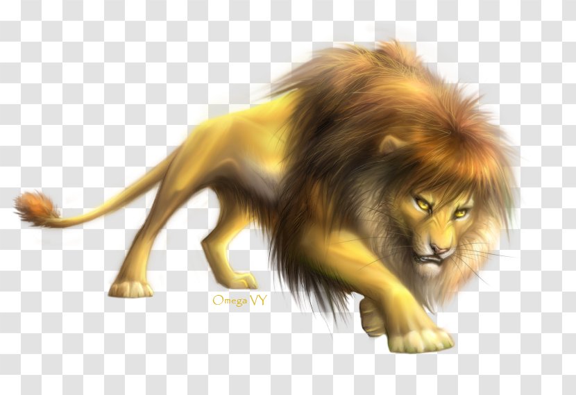 Lion Drawing Digital Art Painting - Flower - Go Away Transparent PNG