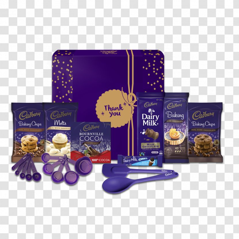 Baking Christmas Day Product Cadbury Hamper - Purple - Chocolate Logo Transparent PNG