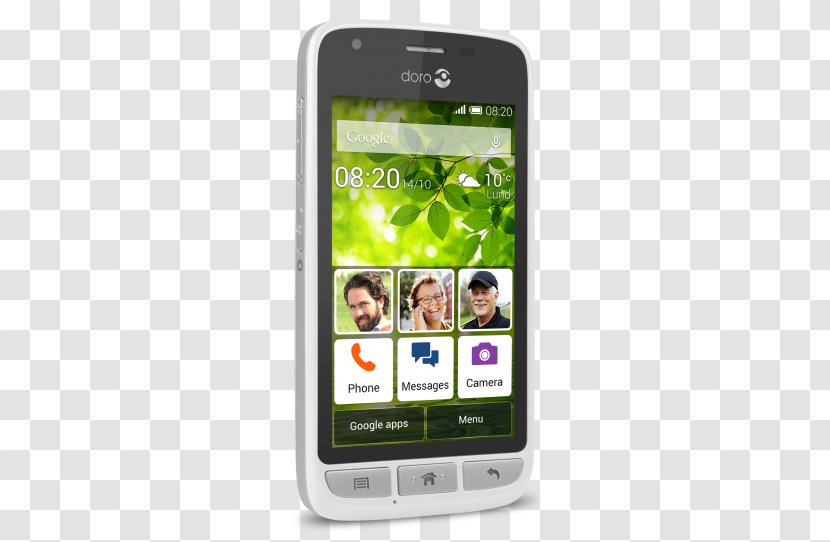 Doro Liberto 820 Mini Smartphone Telephone 8031 8GB Black 300 Gr DORO 8030 Transparent PNG