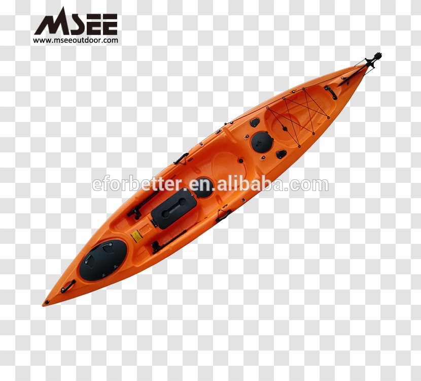 Sea Kayak Rowing Sit-on-top Inflatable - Orange Transparent PNG