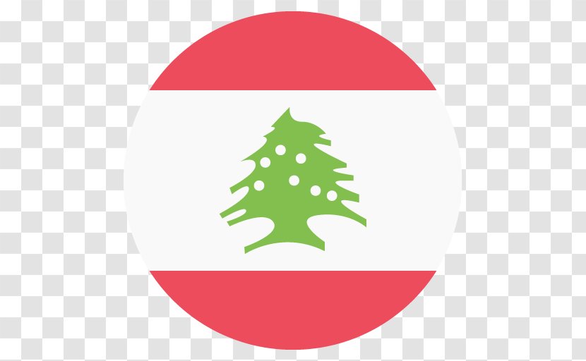 Flag Of Lebanon Emoji National - Christmas Decoration Transparent PNG