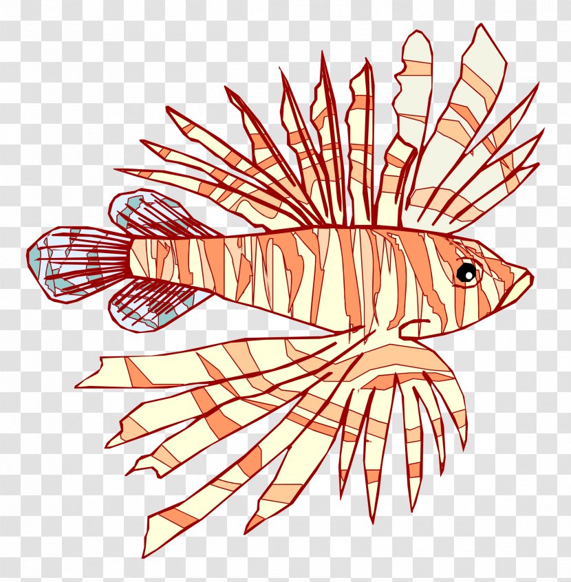 Line Art Fish Clip - Organism Transparent PNG