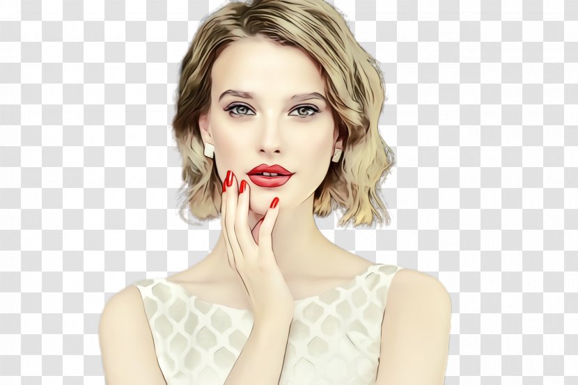 Hair Face White Lip Skin - Wet Ink - Eyebrow Blond Transparent PNG