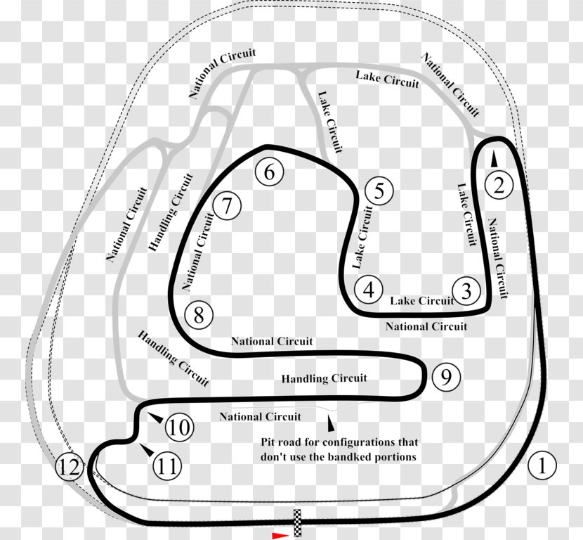 Rockingham Motor Speedway Silverstone Circuit Car - Heart - Rope Course Track Transparent PNG