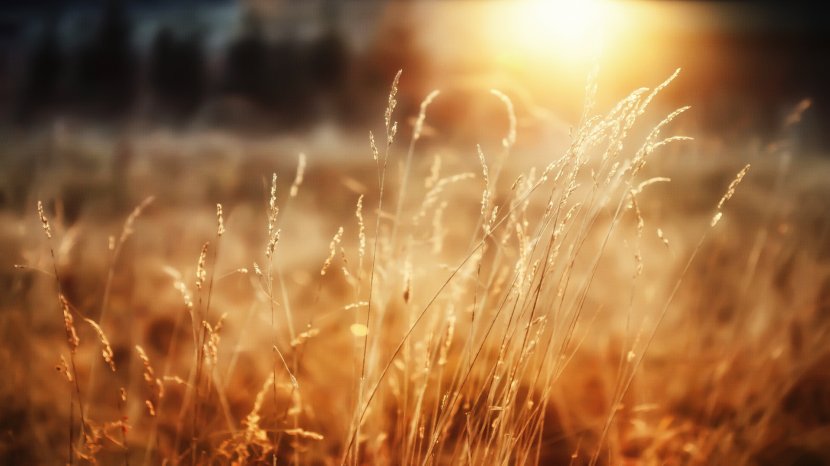 High-definition Television 1080p Video Wallpaper - Food Grain - Sunshine Hay Landscape Background Transparent PNG