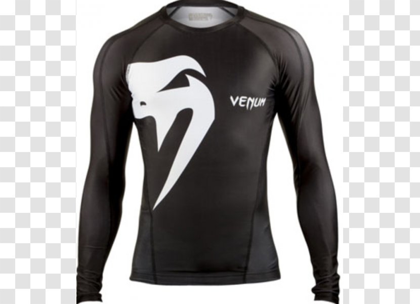 Long-sleeved T-shirt Venum Rash Guard - Clothing Sizes Transparent PNG