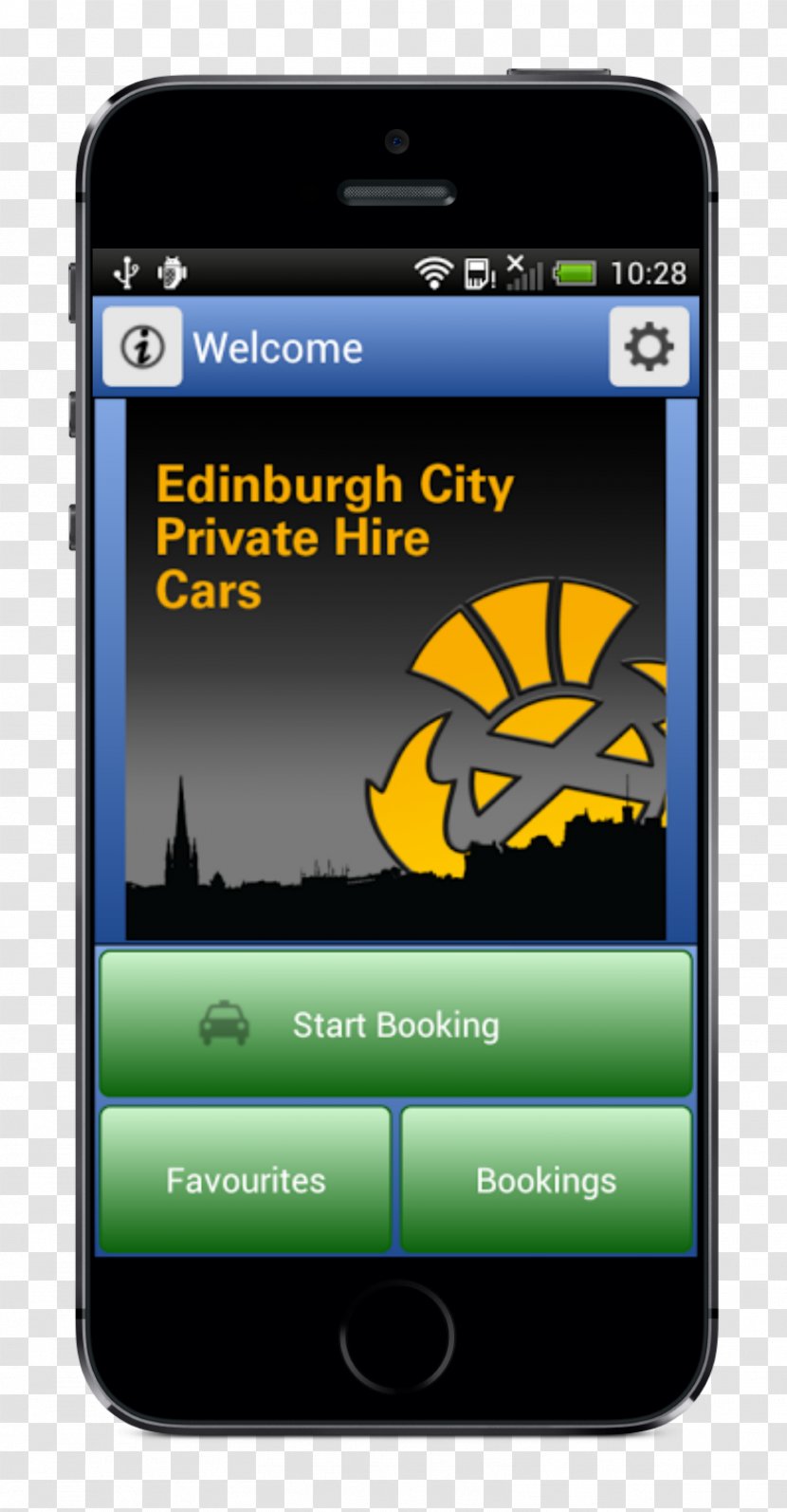 Feature Phone Taxi Smartphone Edinburgh City Private Hire Ltd - App Transparent PNG