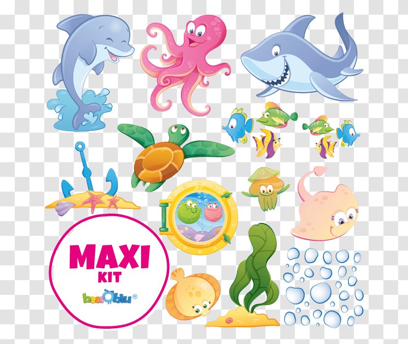 Sticker Wall Decal Parede Illustration - Child - Sea Transparent PNG