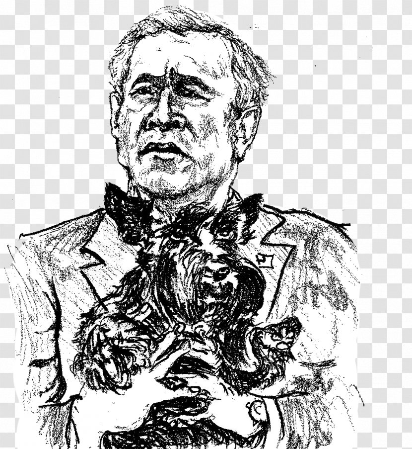 United States Editorial Cartoon Drawing Satire - Fictional Character - George Bush Transparent PNG