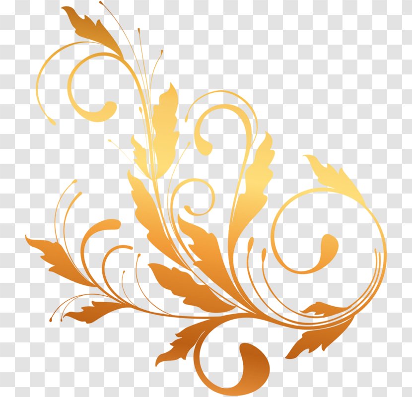 Clip Art Gold Vector Graphics Image - Raster - Sugaring Ornament Transparent PNG