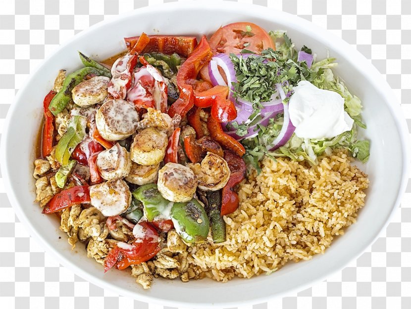 Mexican Cuisine Food Vegetarian Asian Fattoush - Salad - Shrimps Transparent PNG