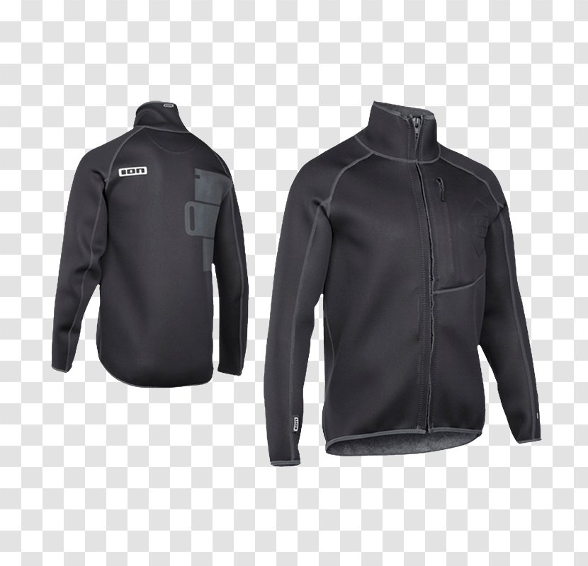 Leather Jacket Hoodie Shirt Ion - Black Transparent PNG