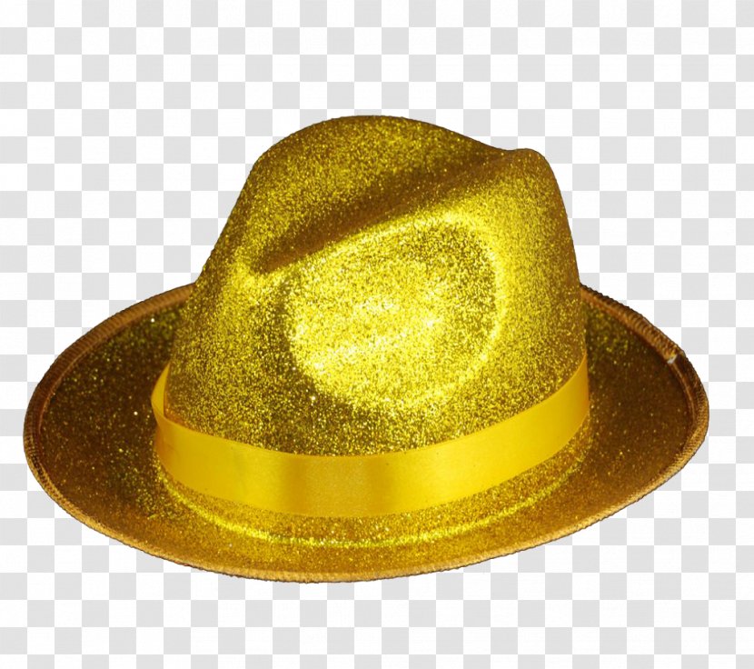 Fedora Golden Hat - Trilby Transparent PNG